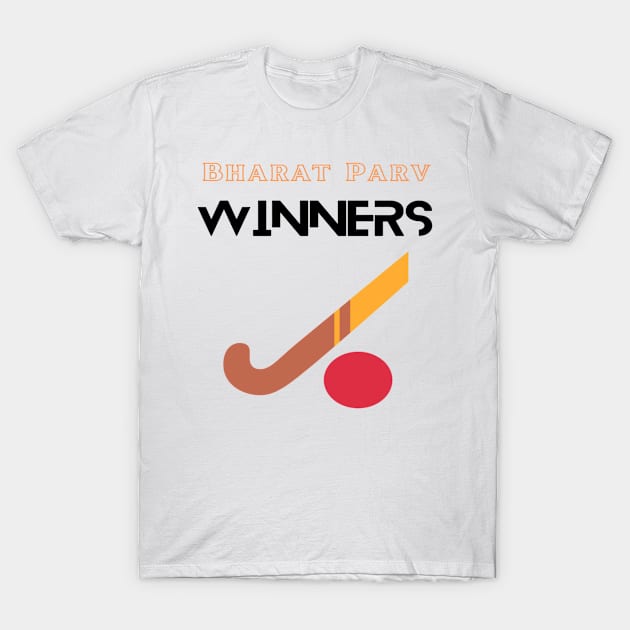 Bharat Parv - Hockey Winners T-Shirt by Bharat Parv